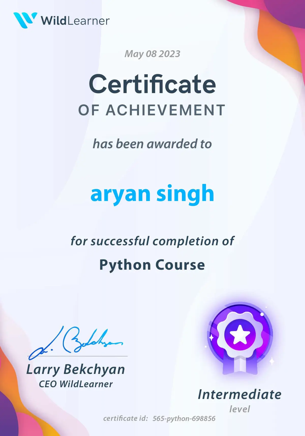 Python Certificate